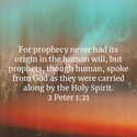 2 Peter 1:21