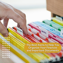 The Best Items to Help You Organize Your Finances and Important Documents
