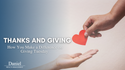 Thanks and Giving: How You Make a Difference on Giving Tuesday