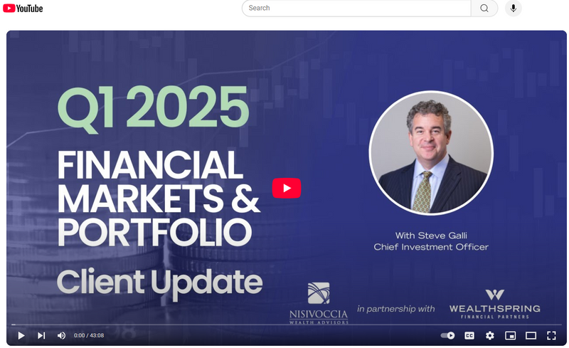 Q1 2025 Financial Markets and Portfolio Update – Watch the Replay