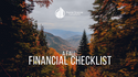 A Fall Financial Checklist