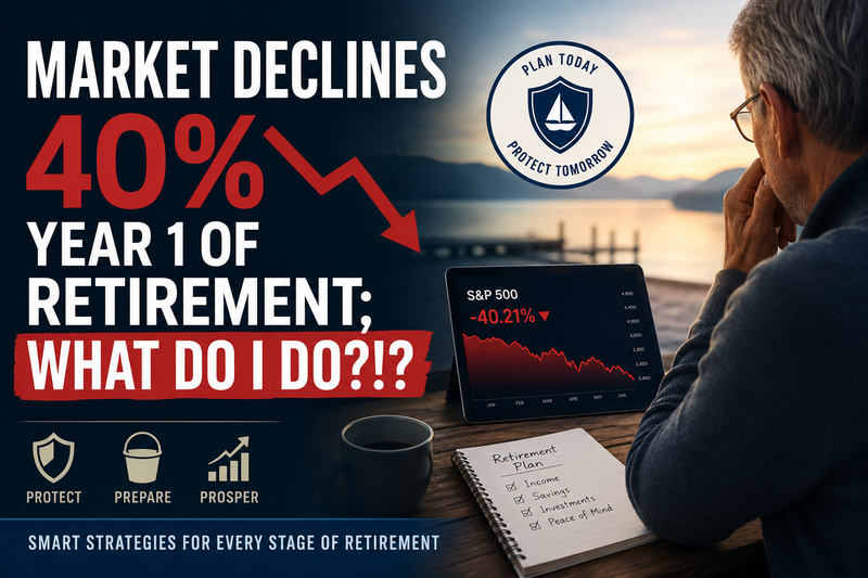 Market Declines 40% in Year 1 of Retirement — What Do I Do?!?