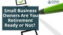 Small Business Owners Are You Ready or Not Checklist