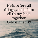 Colossians 1:17