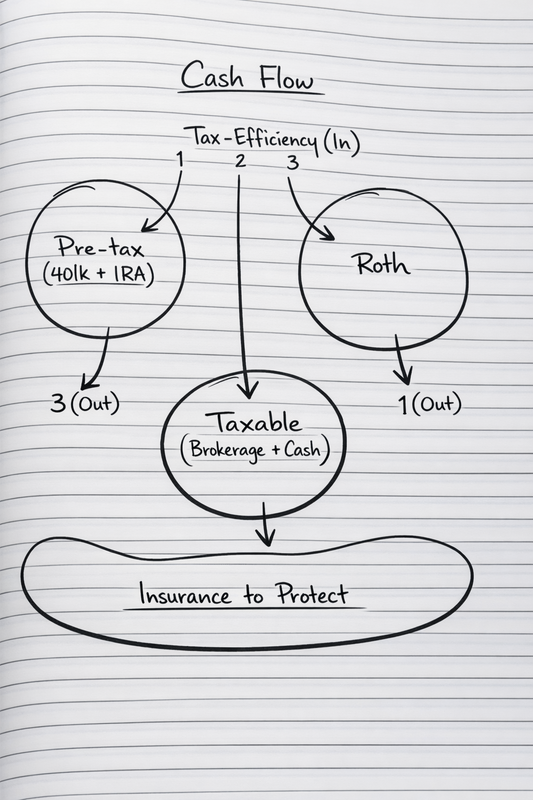 Roth Contributions, Tax Control, and the Three Buckets