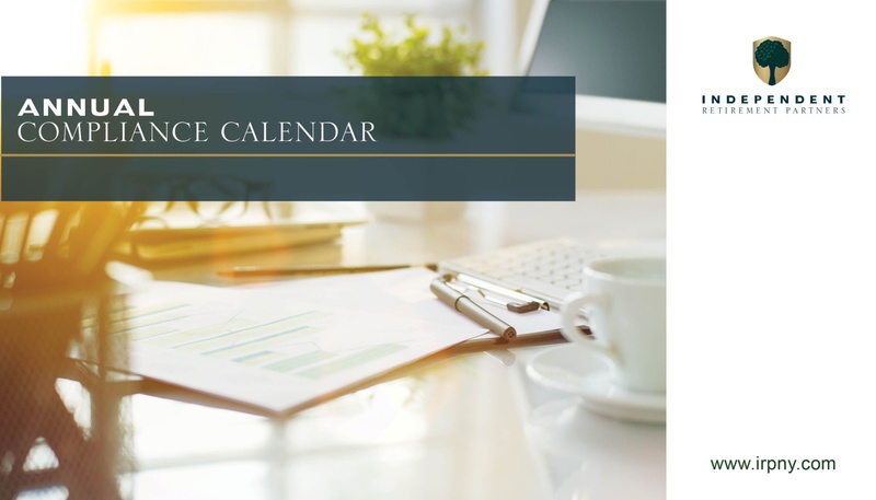 2025 Compliance Calendar