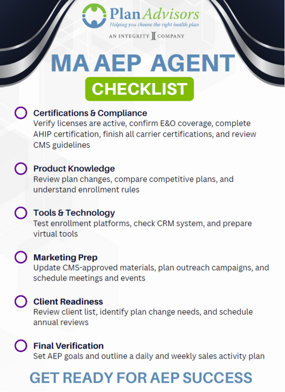 MA AEP Agent Checklist: Preparing for the Annual Enrollment Period
