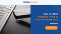 How to Make Keeping Track of Your Finances Easy