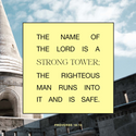 Proverbs 18:10