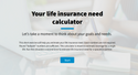 Your life insurance need calculator