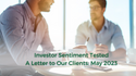 Investor Sentiment Tested