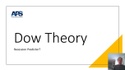 Vlog - Dow Theory