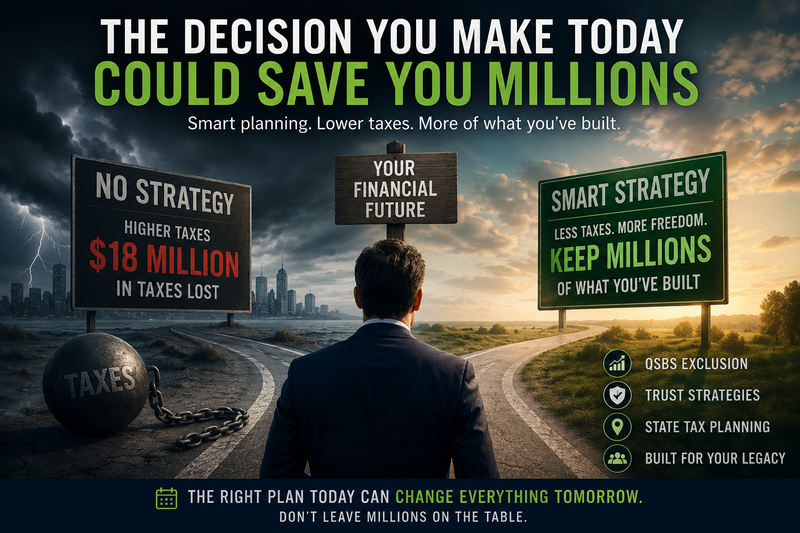 The $18 Million Mistake Business Owners Don’t See Coming: Tax Planning Before a Sale
