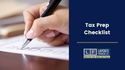 Tax Prep Checklist: Everything You Need to Be Ready for Tax Season