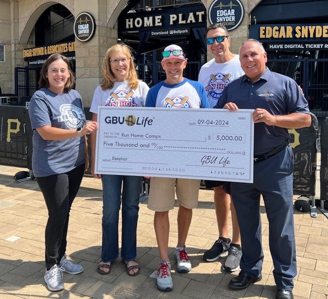 Run Home Camps Celebrates Pirates Victory  and Generous $5,000 Gift from GBU