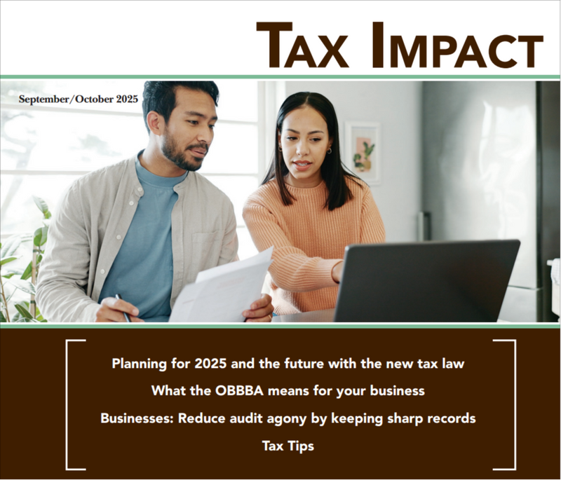 September / October 2025 Tax Impact