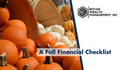 A Fall Financial Checklist