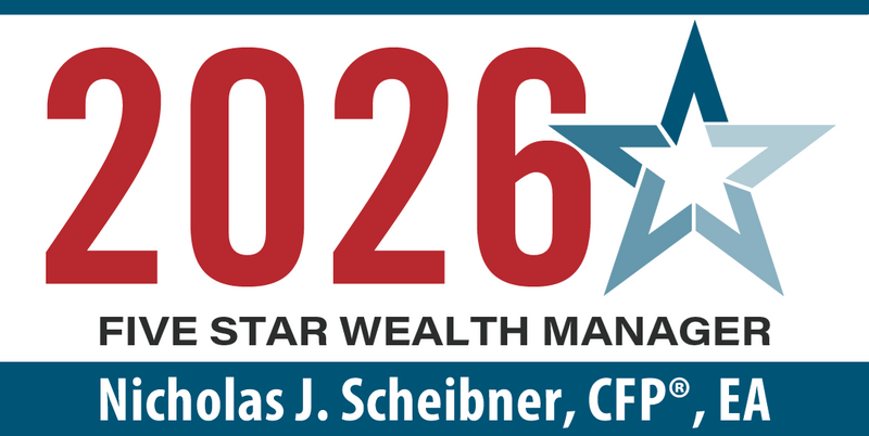 Nicholas Scheibner, CFP®, EA, has been named a 2026 Five Star Wealth Manager