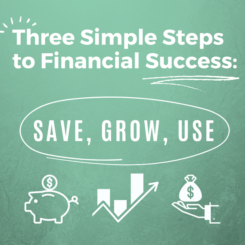 Three Simple Steps to Financial Success: Save, Grow, Use