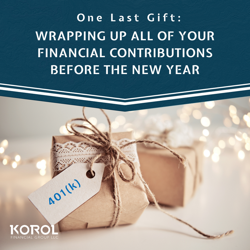 One Last Gift: Wrapping Up All of Your Financial Contributions Before the New Year