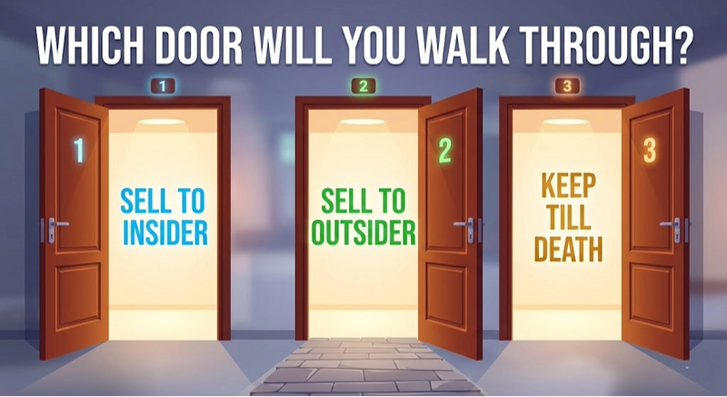 Which Door Will You Walk Through? Navigating Your Business Exit Options