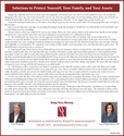 Solutions to Protect Yourself, Your Family, and Your Assets