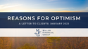 Reasons for Optimism