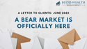 A Bear Market is Officially Here