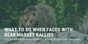 What To Do When Faced with Bear Market Rallies