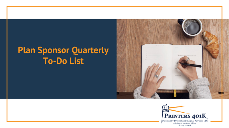 Plan Sponsor Quarterly To-Do List