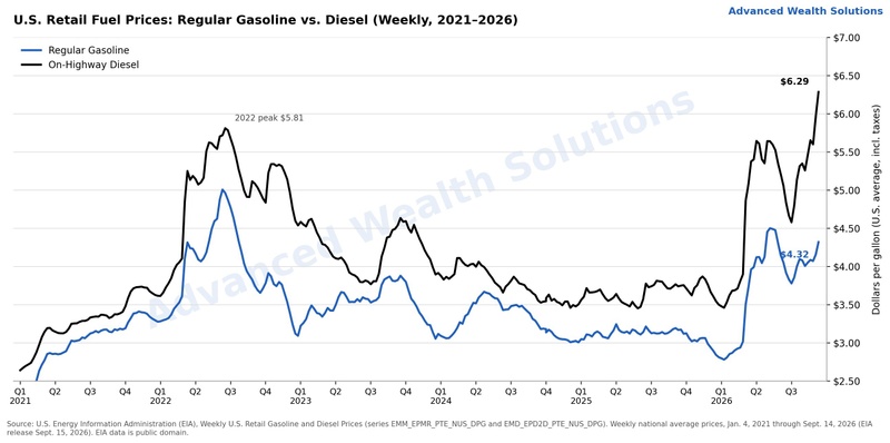 The Inflation Warning Sign Hiding in Diesel Prices