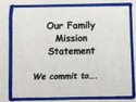Develop a Family Mission Statement