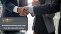 Business Continuity and Long-Term
