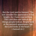 1 Samuel 16:7
