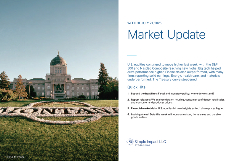 Week of July 21 Weekly Market Update