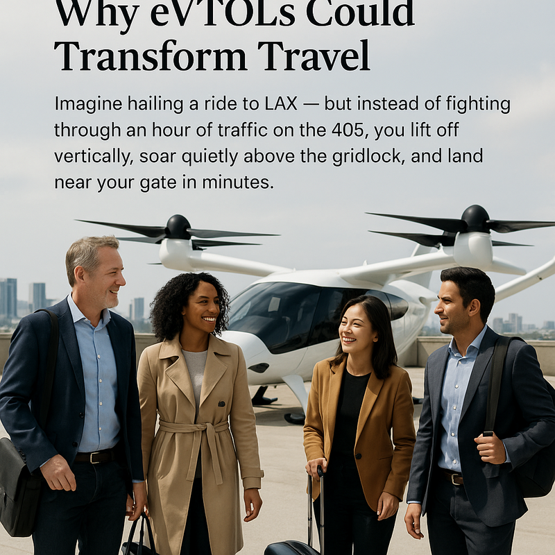 The Sky Is Opening Up: Why eVTOLs Could Transform Travel