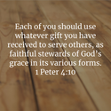 1 Peter 4:10