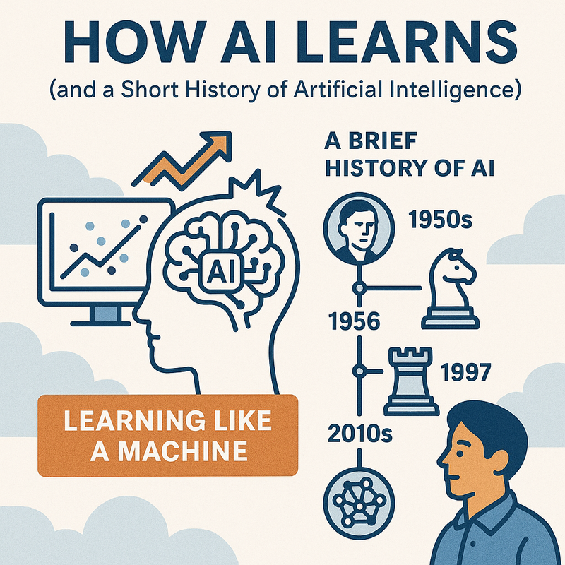How AI Learns (and a Short History of Artificial Intelligence)