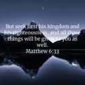 Matthew 6:33