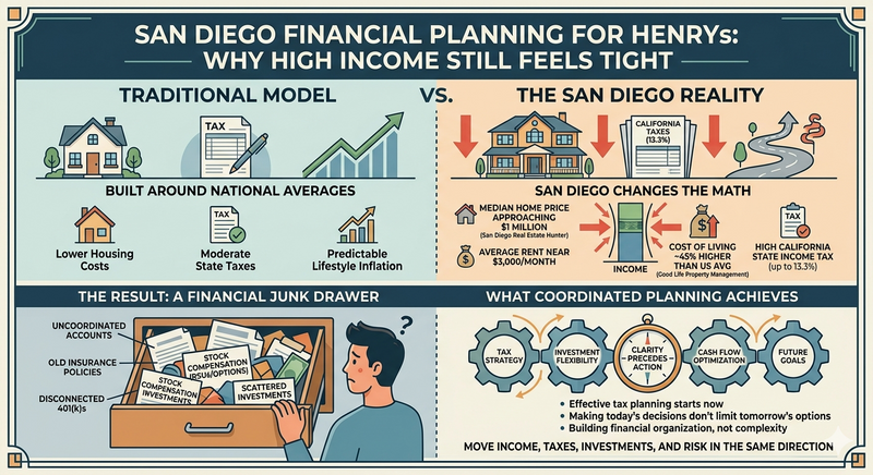 San Diego Financial Advisor for HENRYs: Why High Income Still Feels Tight
