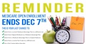 Medicare Open Enrollment Deadline