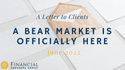 A Bear Market is Officially Here