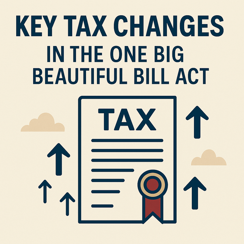 One Big Beautiful Bill Act: Key Tax Changes You Need to Know