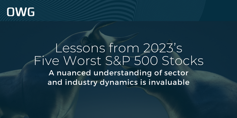 Lessons from 2023’s Five Worst S&P 500 Stocks