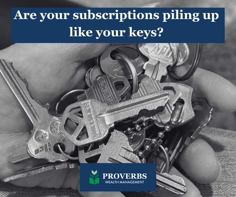 What Do You Subscribe To?