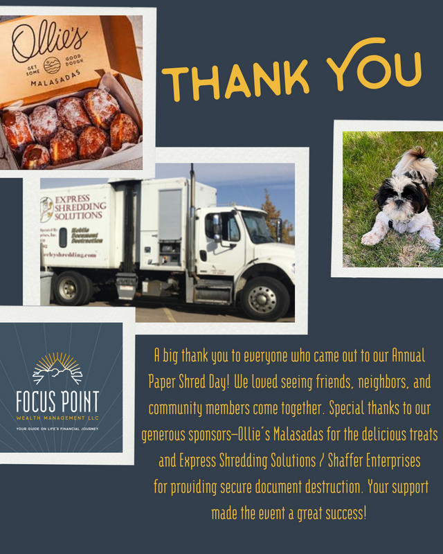 Annual Paper Shred Day- THANK YOU