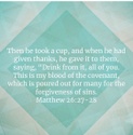 Matthew 26:27-28