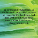 Deuteronomy 31:6