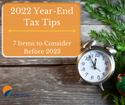 2022 Year-End Tax Tips