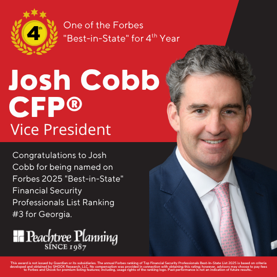 Congratulations to Josh Cobb – Named One of Forbes’ Best-in-State Financial Security Professionals